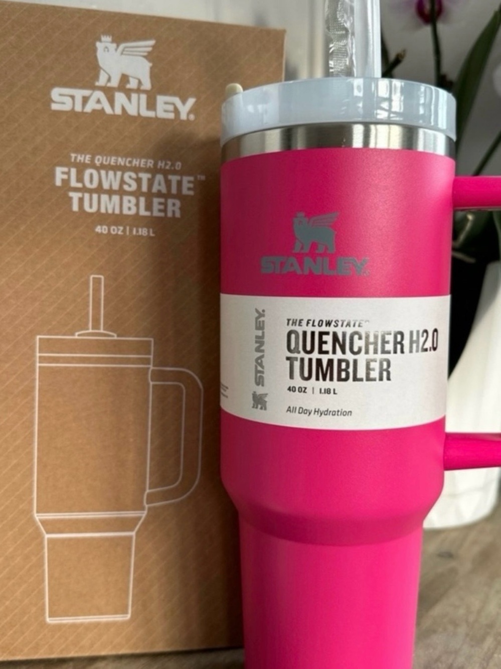 Stanley Flowstate Pink Tumbler 40oz
